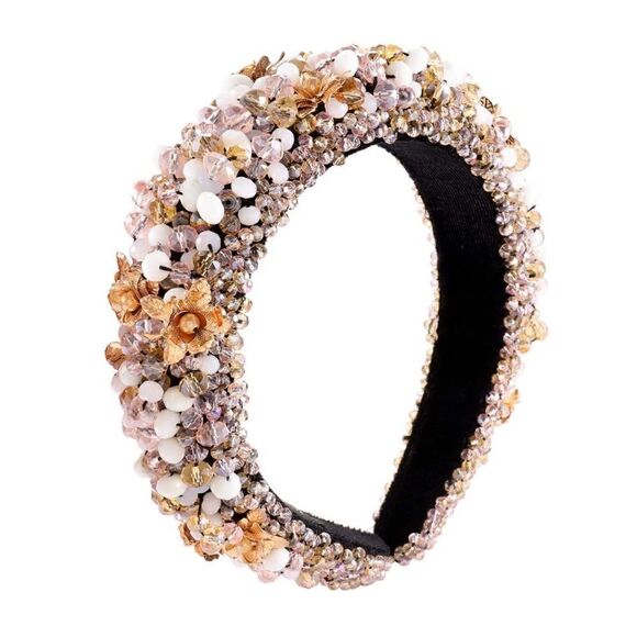 Beaded Crystal Headband   